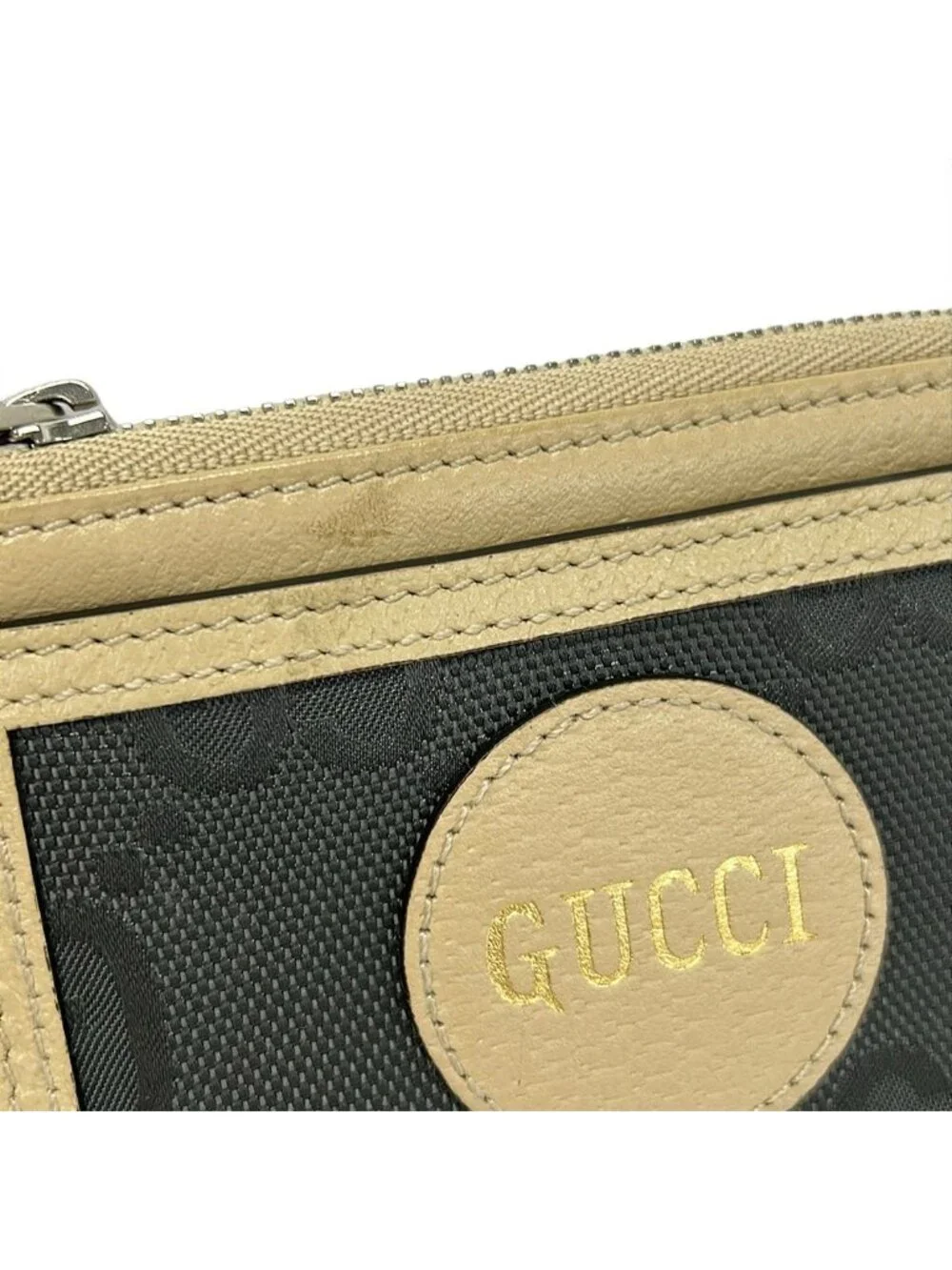 Gucci Coin Case Off the Grid Dark Gray Beige with Pass Leather - Picture 6 of 6